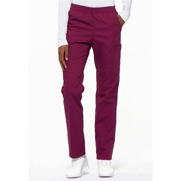 NWT Dickies EDS Signature Cargo Scrub Pants {86106} Size Small Wine - Picture 1 of 9